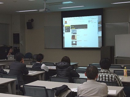 ▲ライブストリーミング映像の説明風景